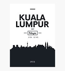 city skyline Kuala Lumpur Photographic Print