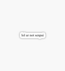 Pegatina senpai