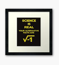March For Science Science Is Real Framed Print