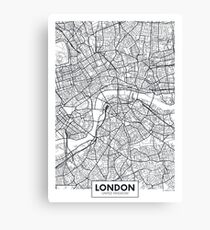 Vector poster map city London Canvas Print