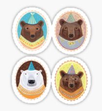 Four Bears Sticker