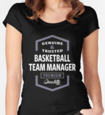 basketball team manager logo gift ideas womens fitted scoop t shirt - Basketball T Shirt Design Ideas basketball team manager logo gift ideas womens fitted scoop t shirt - Basketball T Shirt Design Ideas