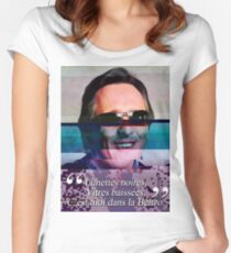 Camiseta entallada de cuello ancho Booba Glitch - Gilbert Montagné
