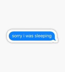 Sleeping Text Sticker