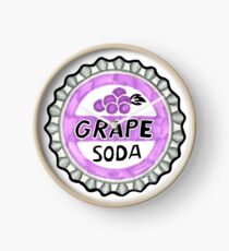Reloj pin de soda de uva