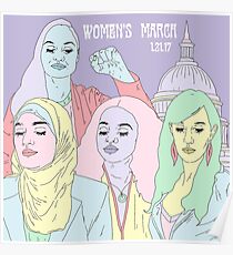 Frauen März 2017 Poster