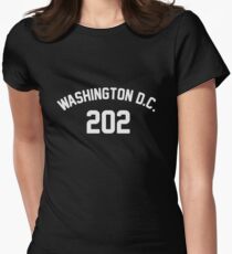 Washington DC 202 Fitted T-Shirt