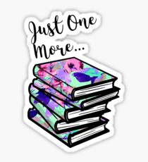 Just One More Book Sticker