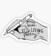 living poetry Sticker
