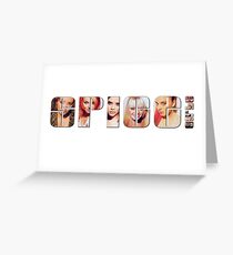 Spice Girls Greeting Card