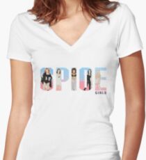 Spice Girls Women's Fitted V-Neck T-Shirt