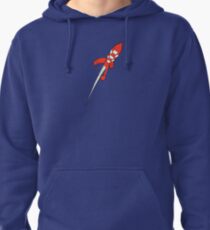Tintin Destination Moon Rocket Pullover Hoodie