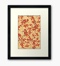 Japanese blossom art vector illustration Framed Print