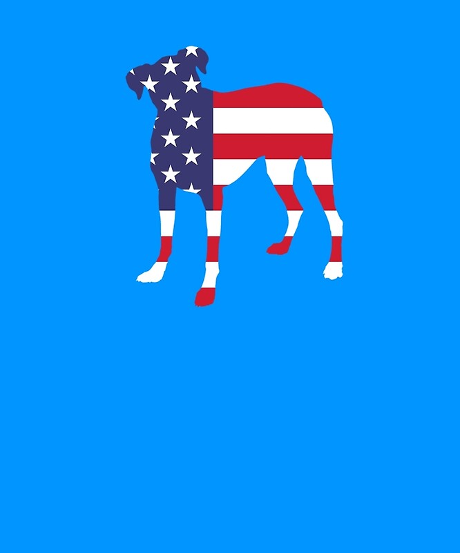 “Dog Bulldog American Flag " by AlwaysAwesome | Redbubble