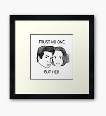 Mulder & Scully Framed Print