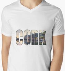 Cork Men's V-Neck T-Shirt