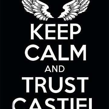 keep Calm Castiel Supernatural  Sticker for Sale by Happy Sunshine