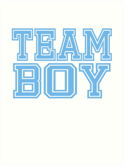 Download "Team Boy Mom Baby Shower Blue Gender Reveal Party Cute Funny Gift" Art Print by arcadetoystore ...
