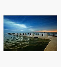 Merewether Ocean Baths at Dusk 2 Photographic Print
