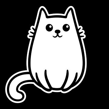 Artwork thumbnail, Cute White Cat Kawaii for Cat Lovers by brandoseven