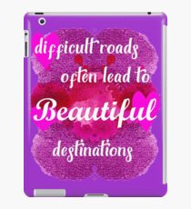 Schöne Reiseziele Motivational Text iPad-Hülle & Klebefolie