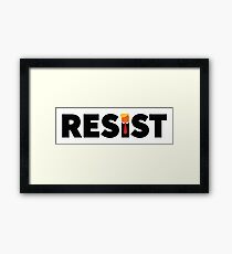 RESIST Framed Print
