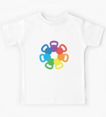 Rainbow Kettlebell Kids T-Shirt