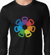 Rainbow Kettlebell Long Sleeve T-Shirt