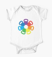 Rainbow Kettlebell One Piece - Short Sleeve