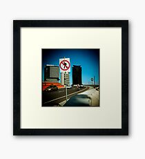 No Pedestrians Framed Print