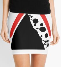 Running From Boulders Road Sign Mini Skirt