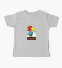 Kansas Jayhawk State Vintage Travel Decal Baby Tee