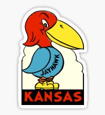 Pegatina Calcomanía de viaje del estado de Kansas Jayhawk State