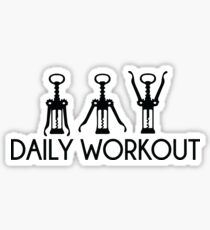 Daily Workout - Corkscrew Sticker