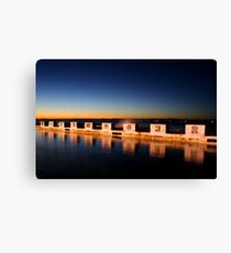 Diving Blocks at Dawn Canvas Print