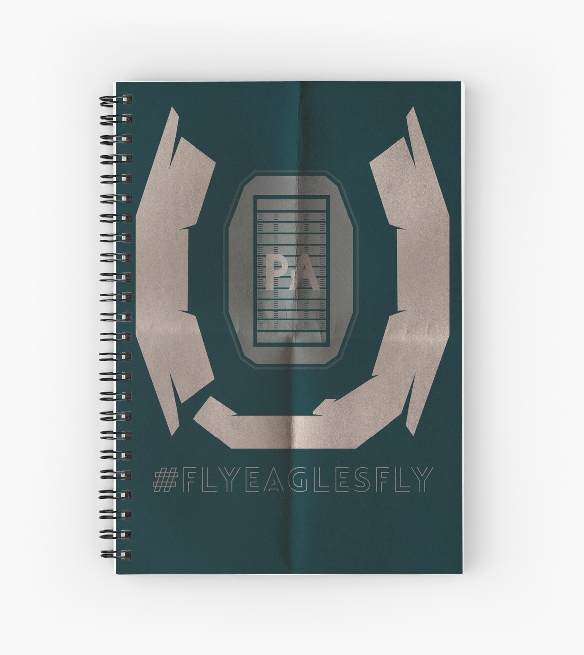 "Lincoln Financial Field" Spiral Notebooks by overboardvisual | Redbubble