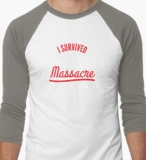 I survived the Bowling Green Massacre Funny Trump Men's Baseball ¾ T-Shirt
