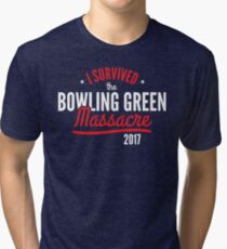 I survived the Bowling Green Massacre Funny Trump Tri-blend T-Shirt