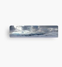 Mt.Feathertop, Mt.Buffalo, The Razorback, The Fainters, and Mt.Loch Canvas Print