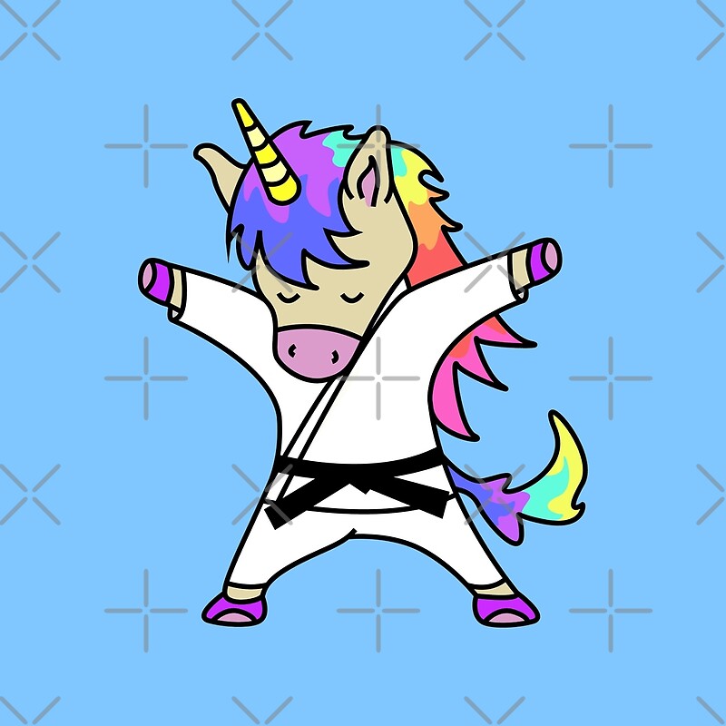 "My judo unicorn drawing" by Redbubble