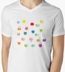 Cat confetti Men's V-Neck T-Shirt