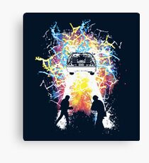 2 time travelers Canvas Print