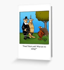 Funny "Spectickles" Thanksgiving Cartoon Greeting Card