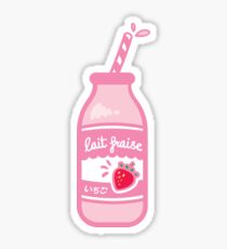 Pegatina Lait Fraise (botella) ♥