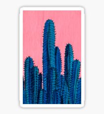 Blue Cactus Sticker