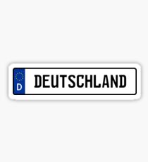 Deutschland Kennzeichen Sticker
