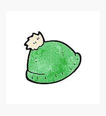 knitted hat cartoon Photographic Print