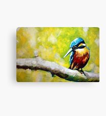 Kingfisher Painting Canvas Print