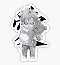 Gaara kid with bear Sticker