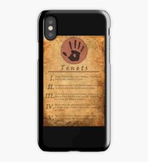 The Elder Scrolls V: Skyrim - Dark Brotherhood Tenents iPhone Case